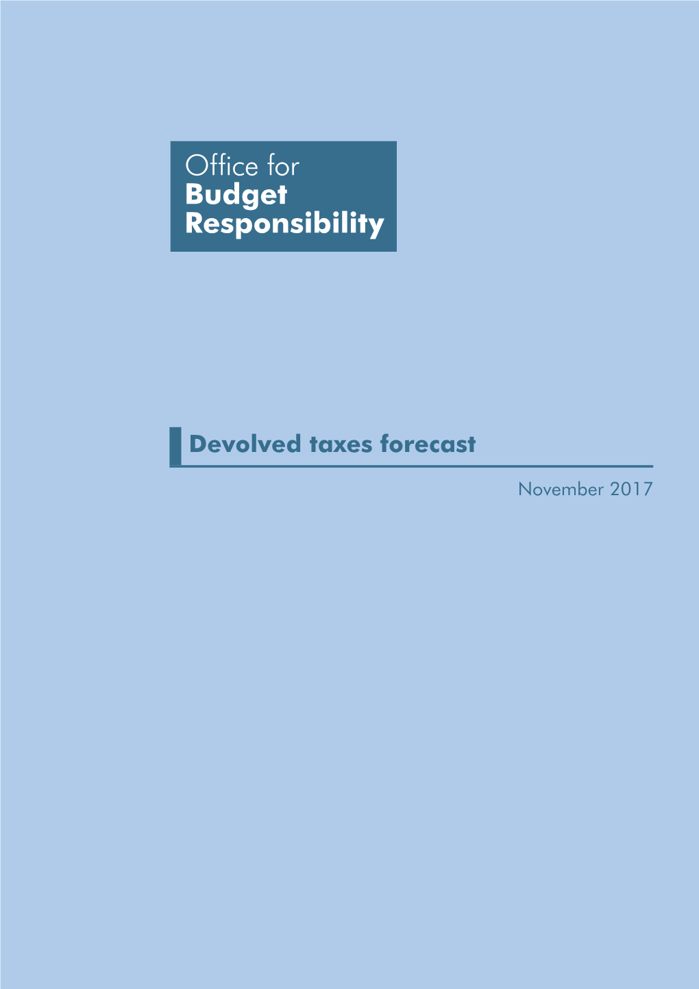 Devolved Taxes Forecast