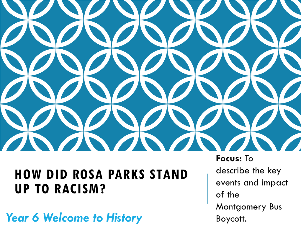 How Did Rosa Parks Stand up to Racism?