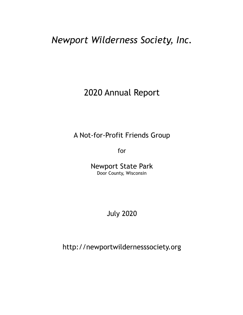 2020 NWS Annual Report