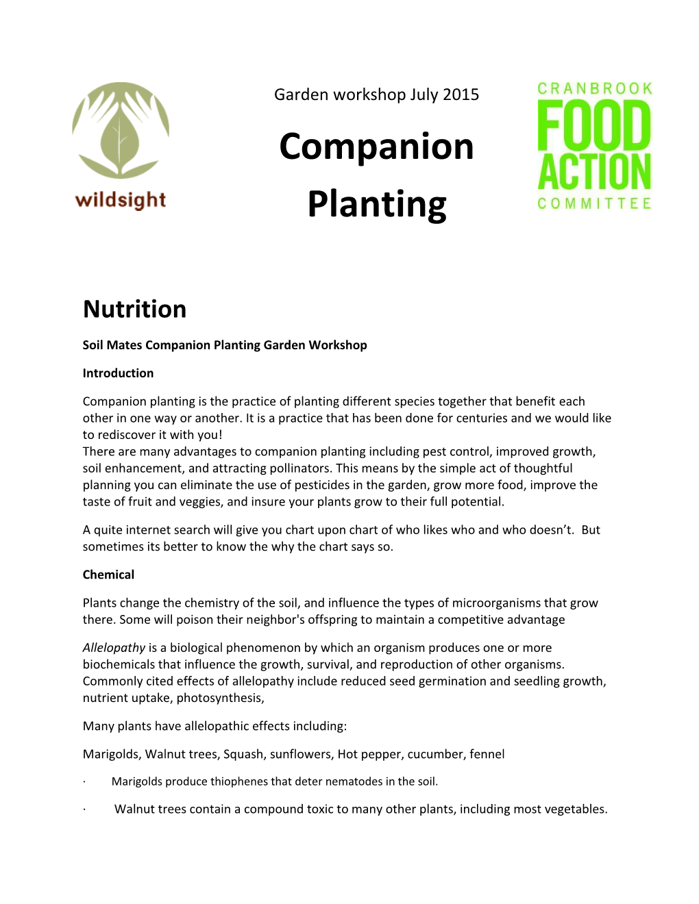 Companion Planting