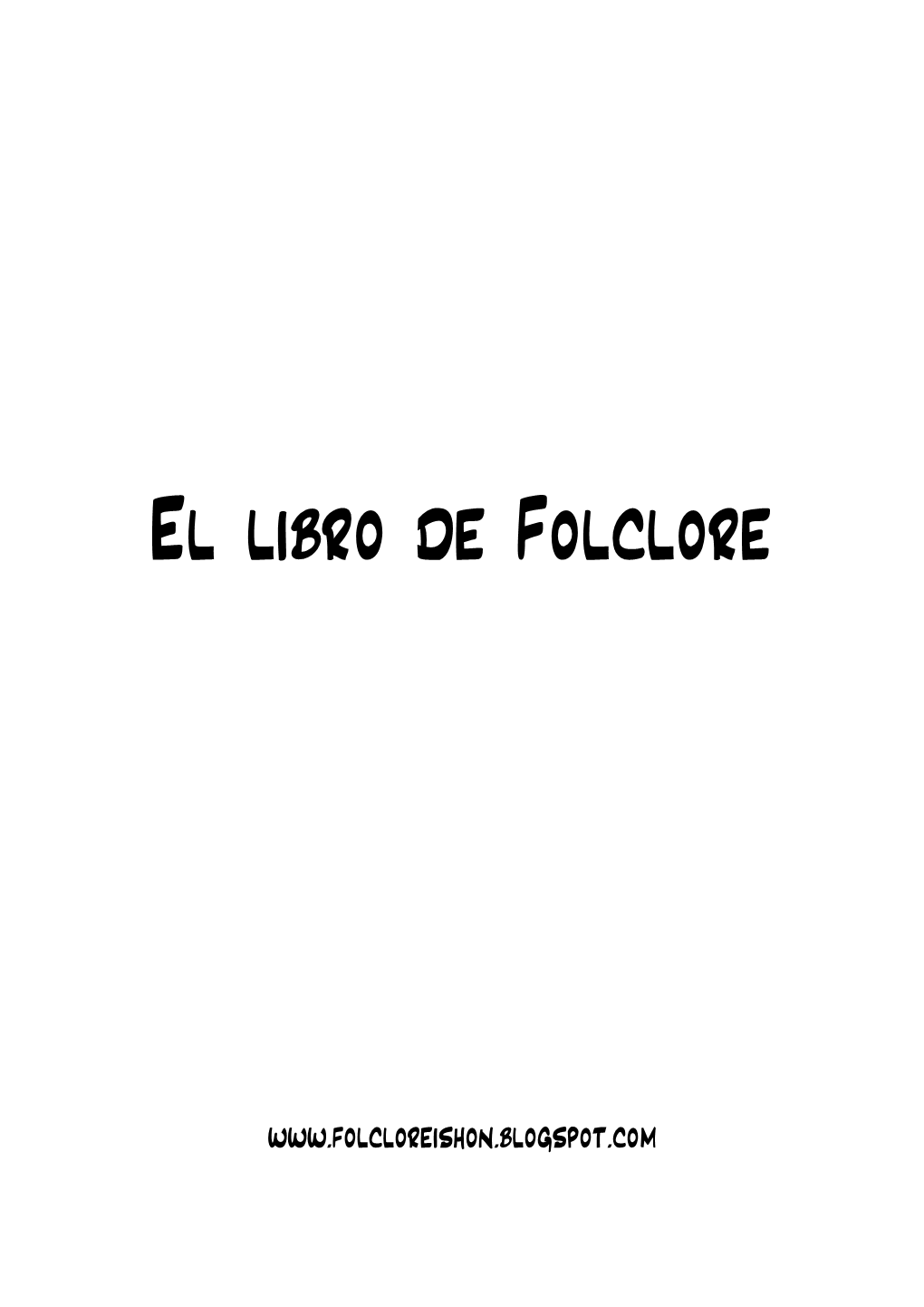 El Libro De Folclore