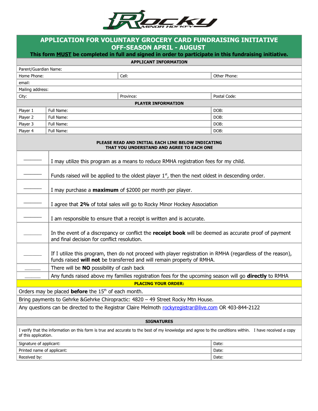 Membership Application Form s12