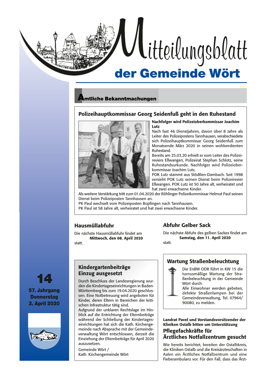 Mitteilungsblatt KW 14