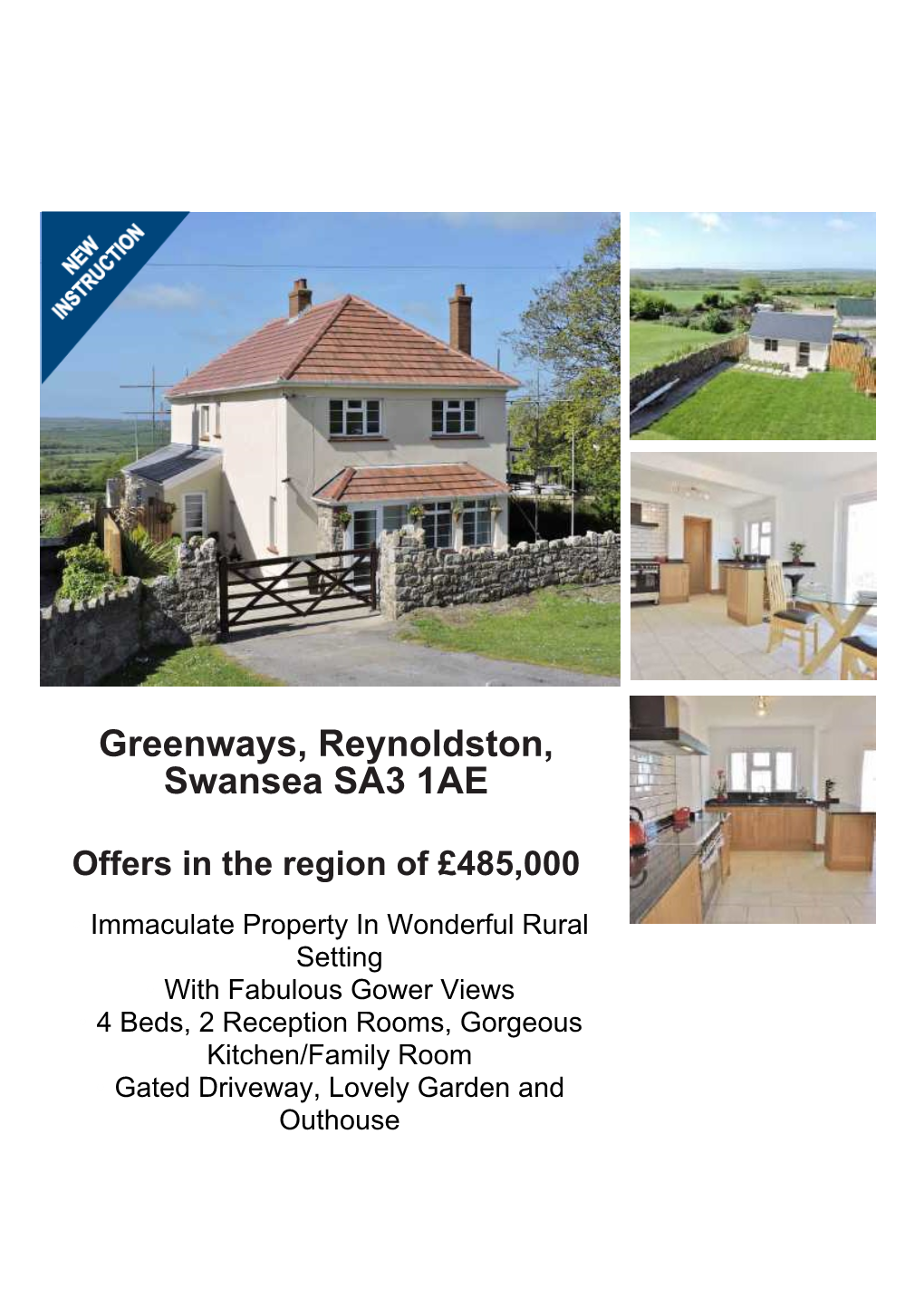 Greenways, Reynoldston, Swansea SA3 1AE