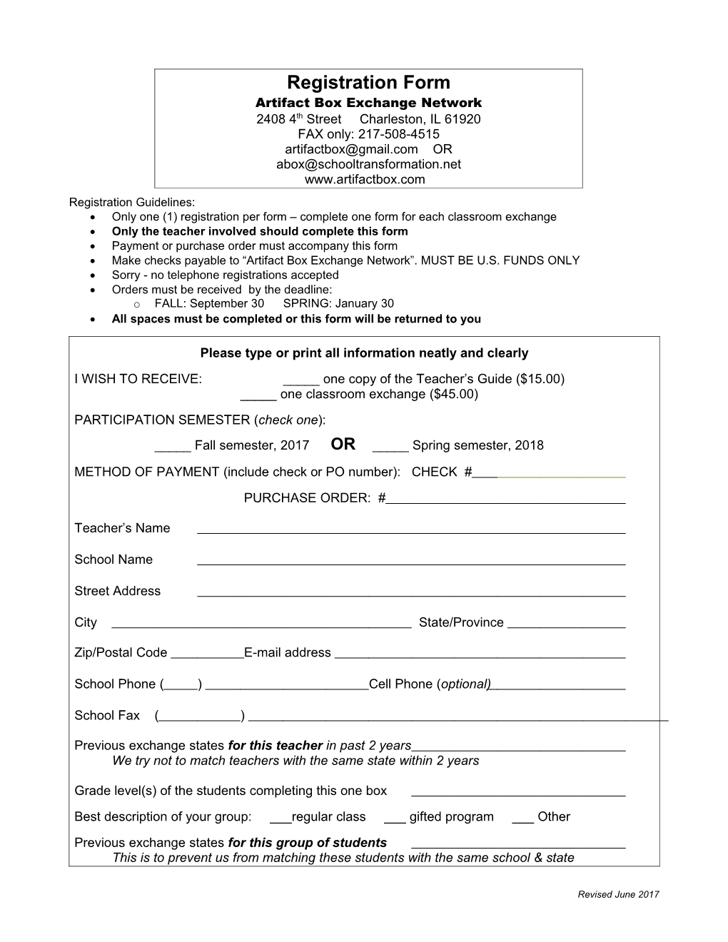 Registration Form s27