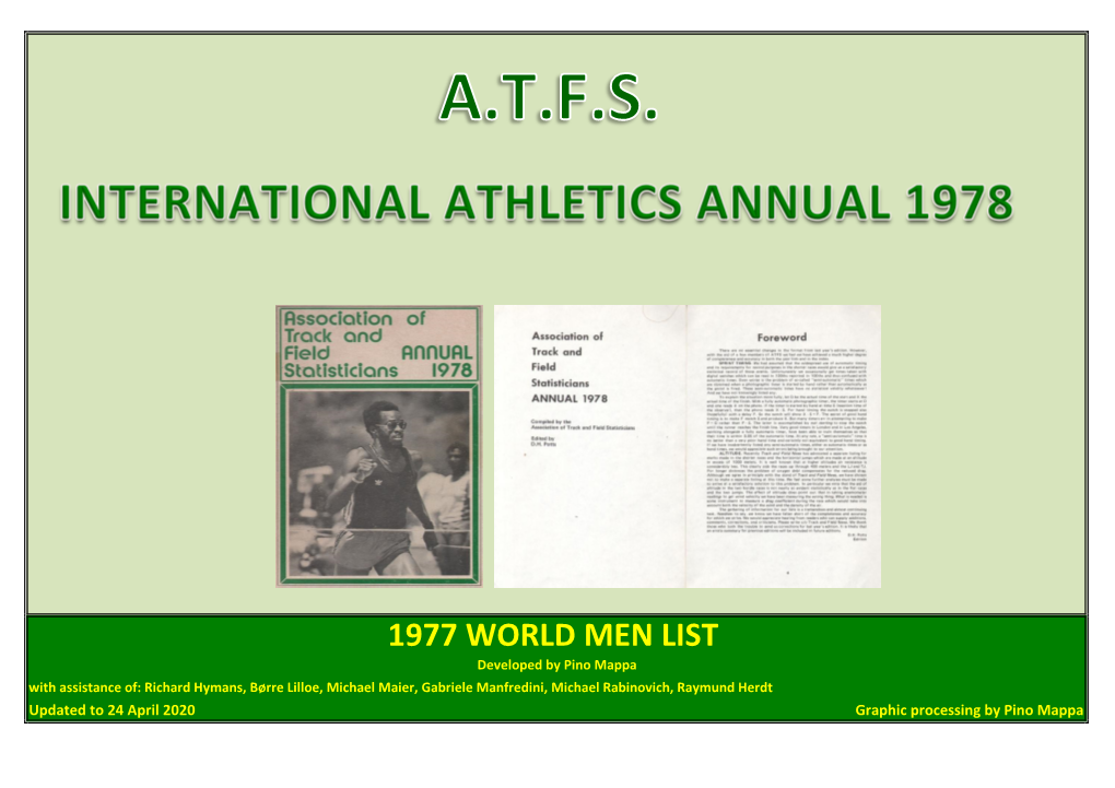 1977 World Men List