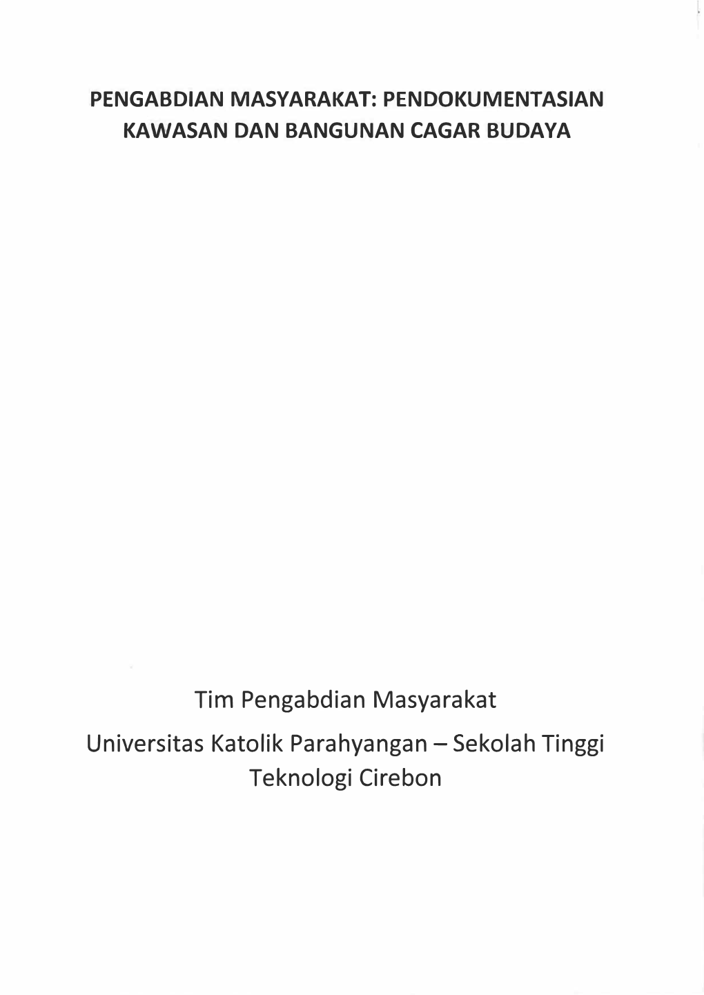 Tim Pengabdian Masyarakat Universitas Katolik Parahyangan