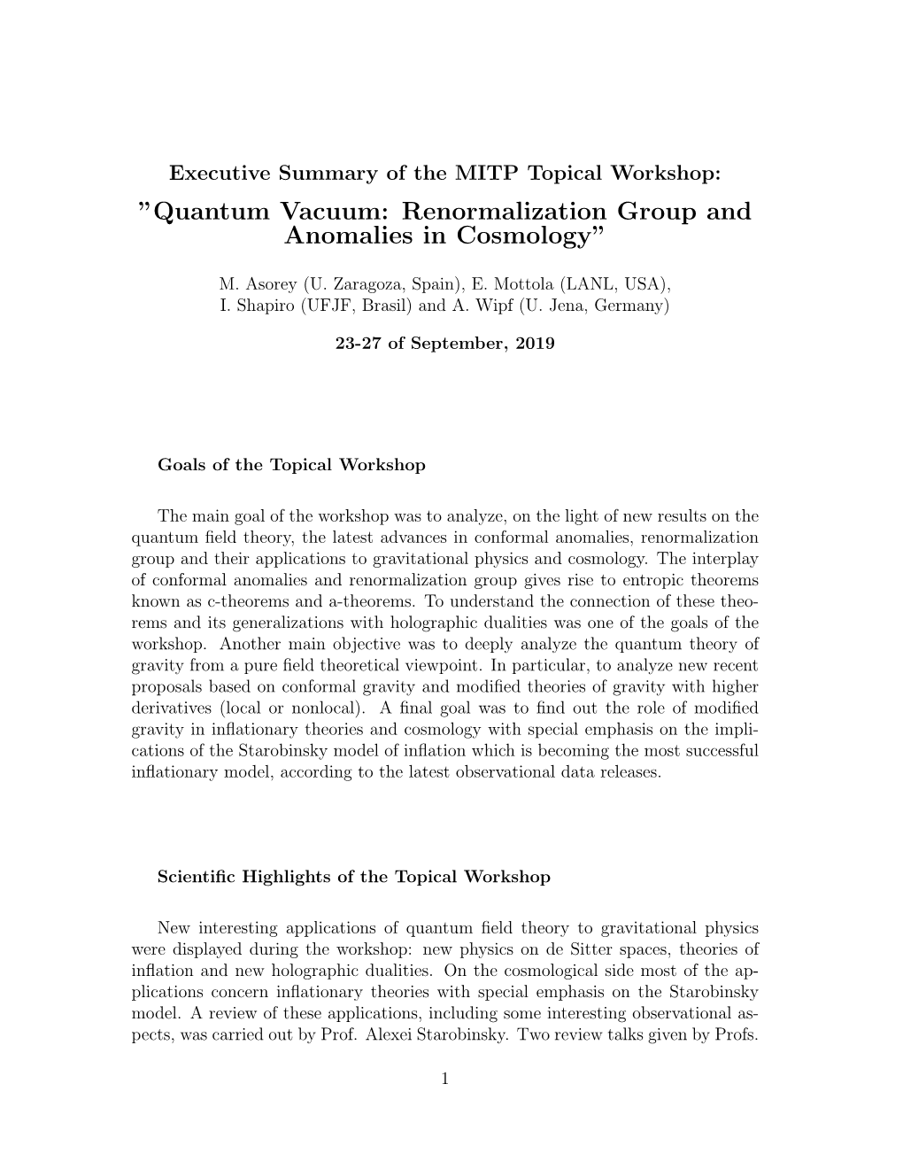 Quantum Vacuum: Renormalization Group and Anomalies in Cosmology”