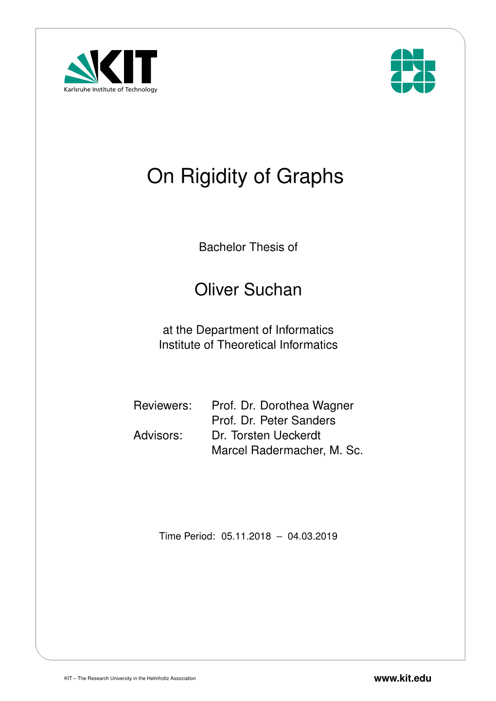 On Rigidity of Graphs