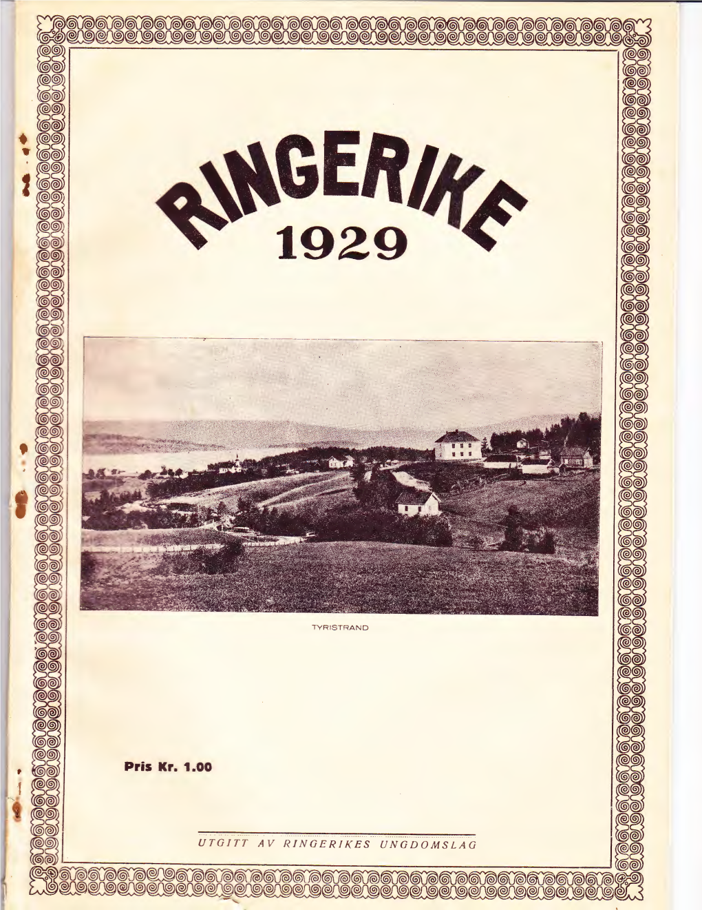 Heftet Ringerike 1929