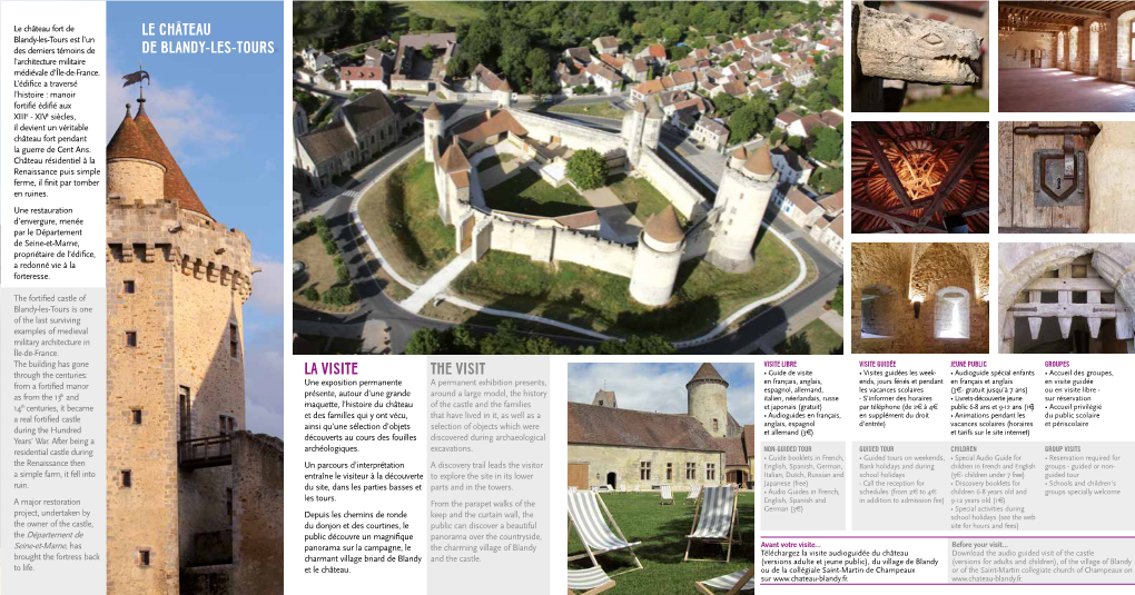 Le Château De Blandy-Les-Tours La Visite