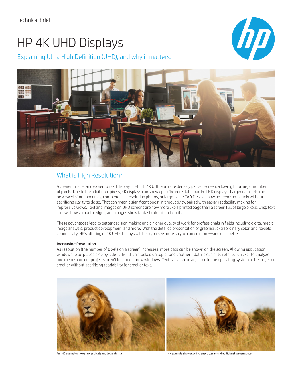 HP 4K UHD Displays Explaining Ultra High Definition (UHD), and Why It Matters