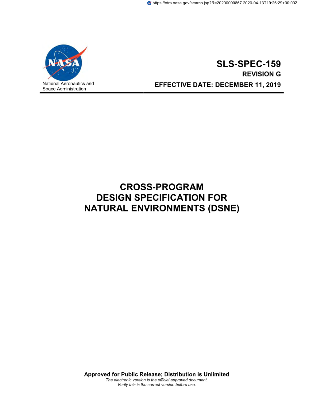 Sls-Spec-159 Cross-Program