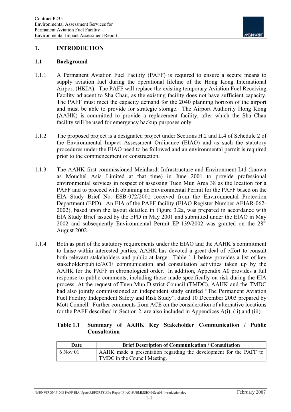 1. INTRODUCTION 1.1 Background 1.1.1 a Permanent Aviation Fuel