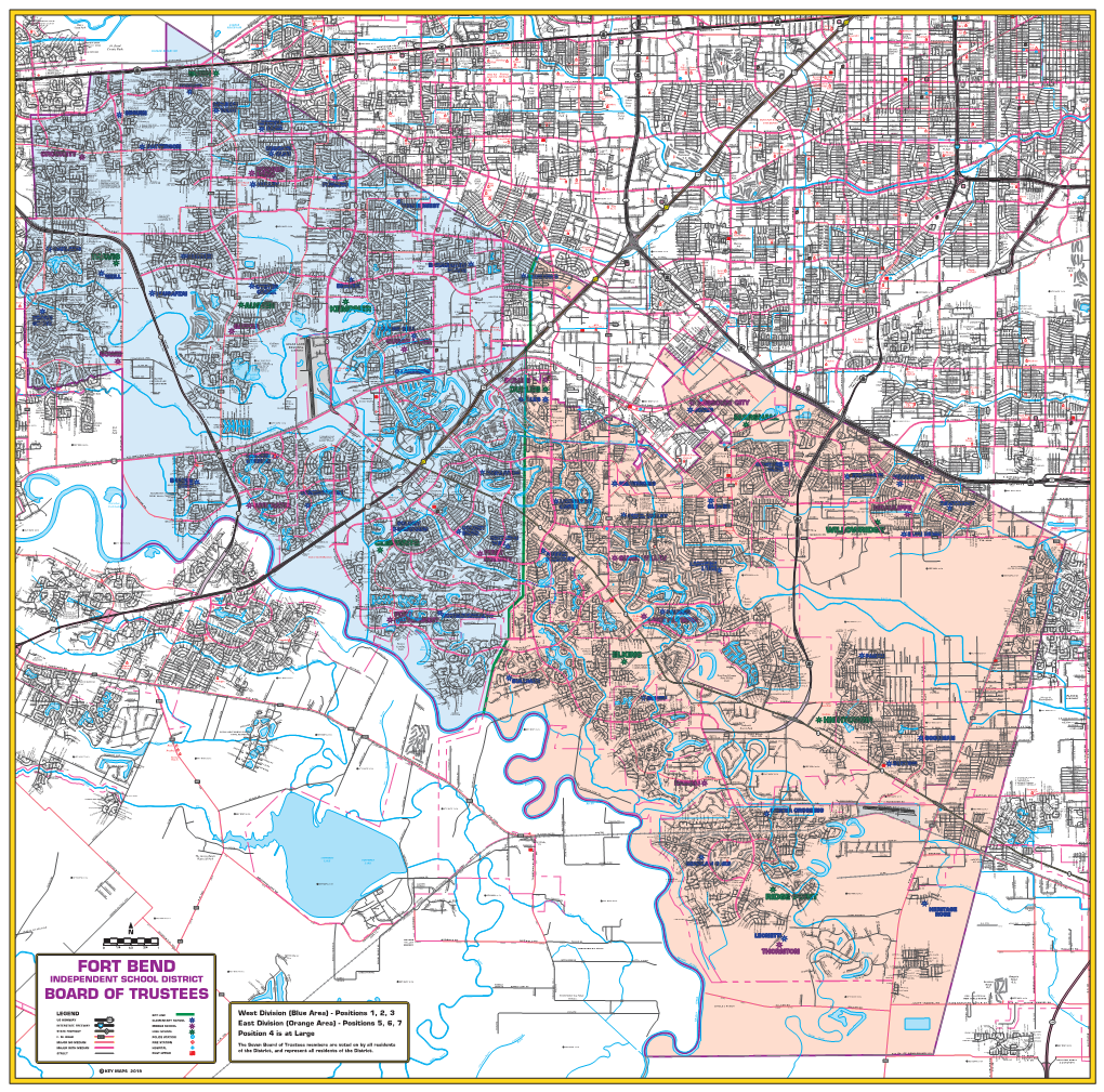 Fort Bend Isd Board of Trustees Position Map