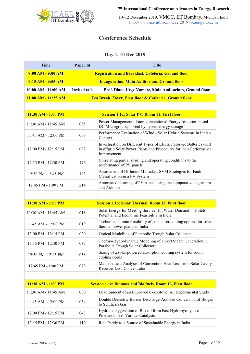 Download Conference Schedule