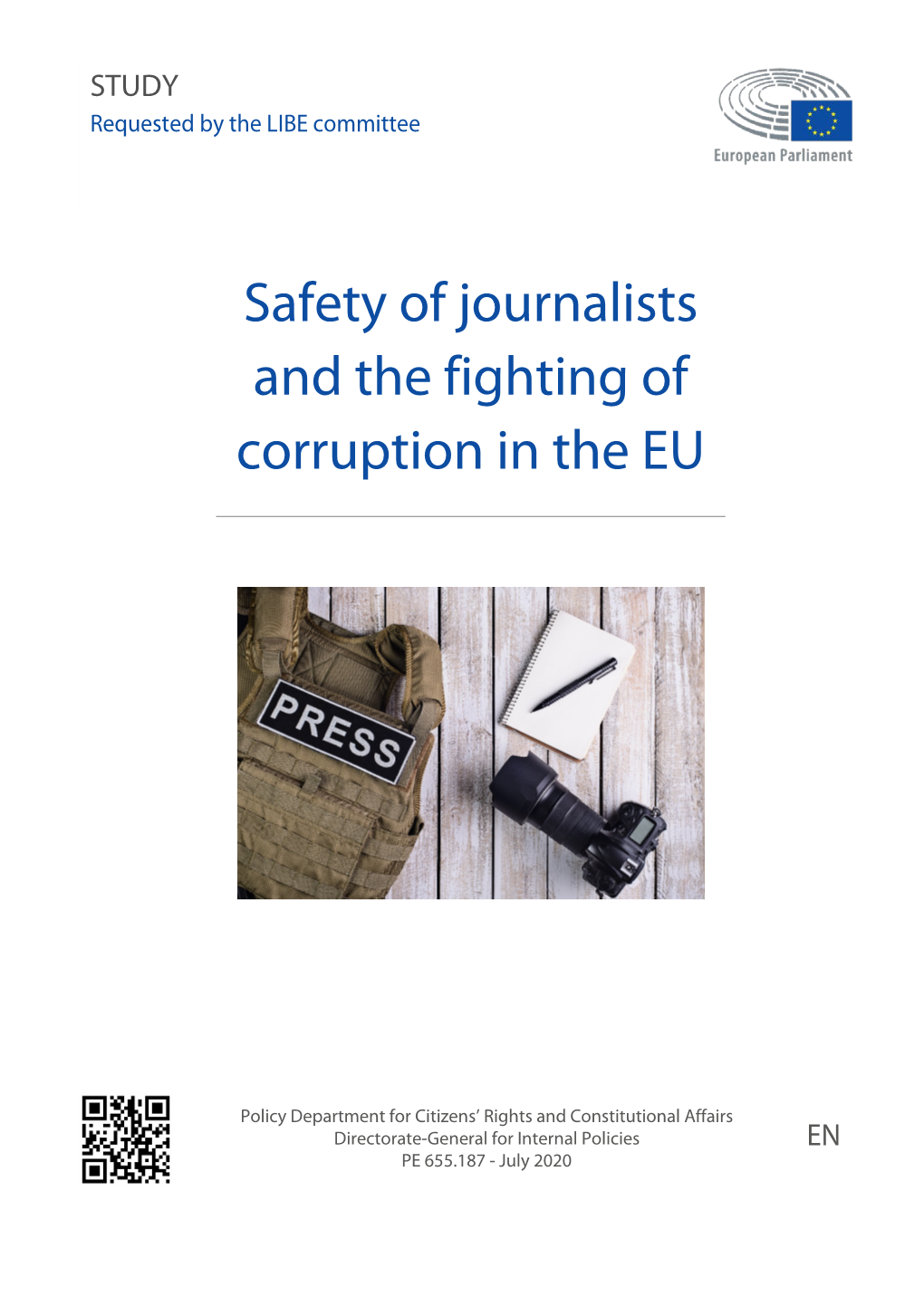 Safety of Journalists and the Fighting of Corruption in the EU