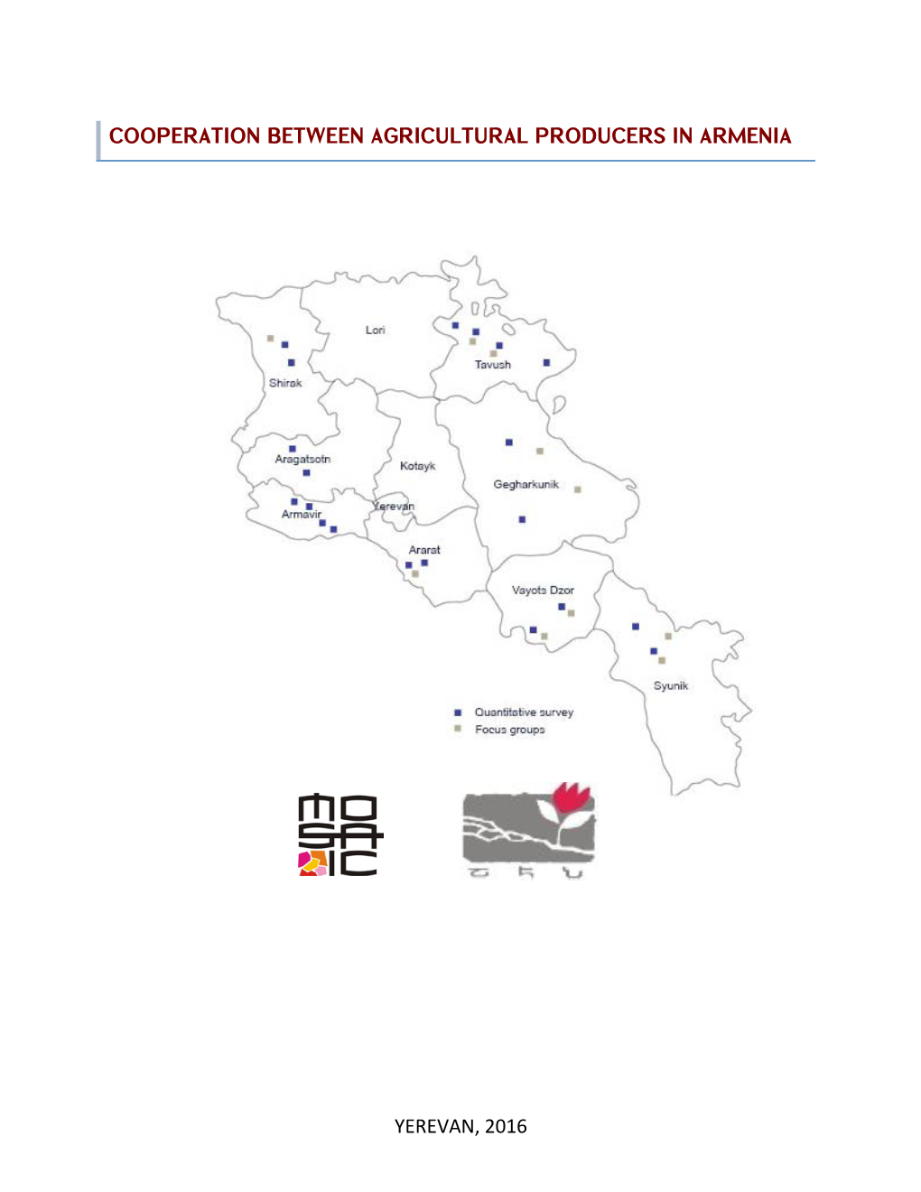 Cooperation Between Agricultural Producers in Armenia