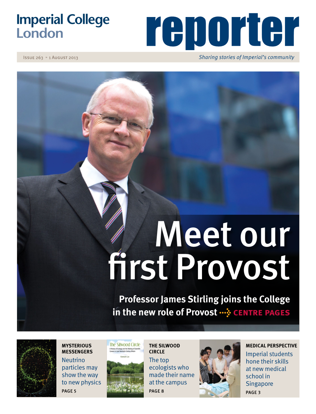Professor James Stirling Joins the College in the New Role of Provost → Centre Pages