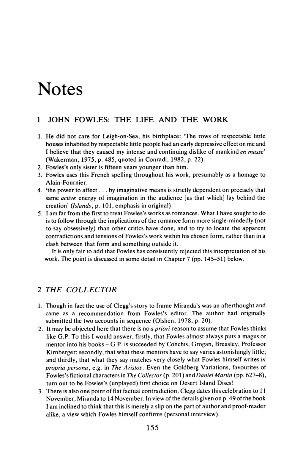 1 John Fowles: the Life and the Work 2 the Collector