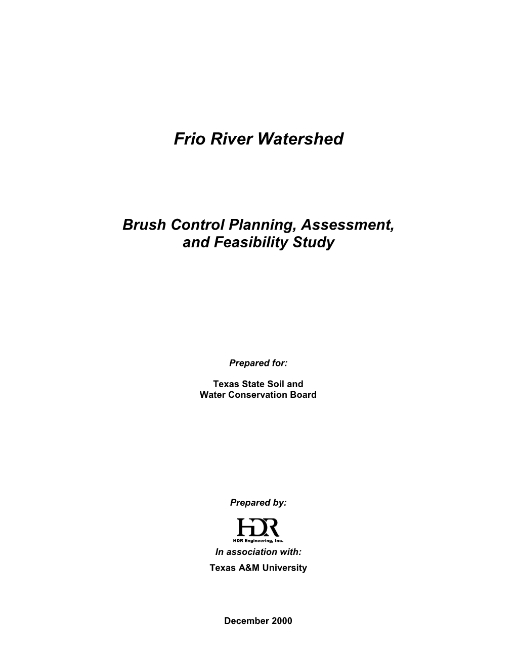 Frio River Watershed