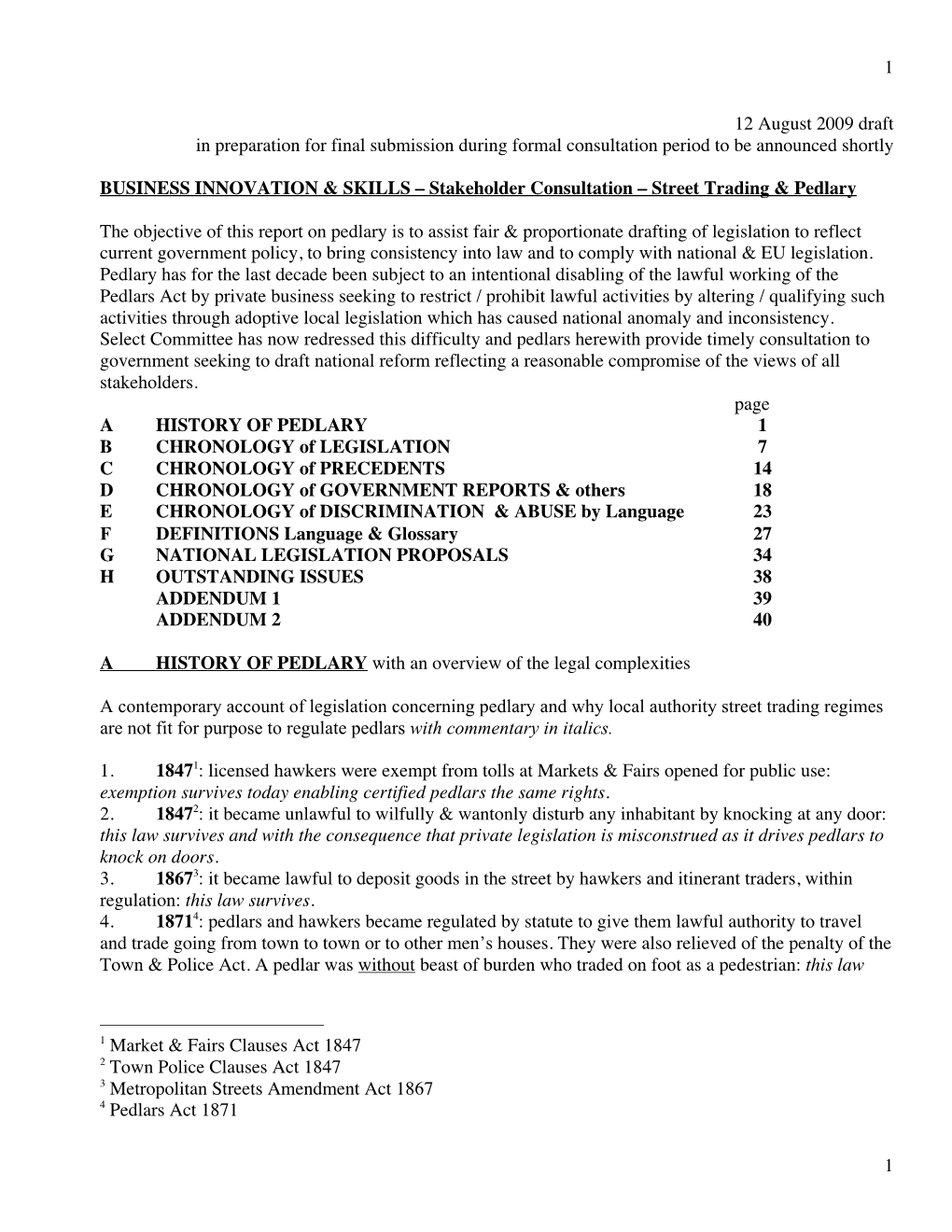 BIS Pedlar Consultation11