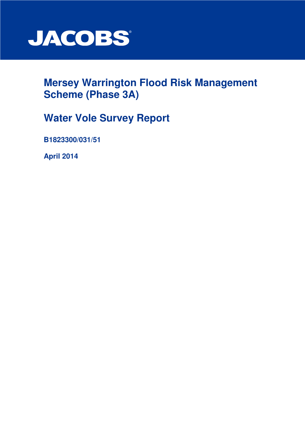 Mersey Warrington Flood Risk Management Scheme (Phase 3A)