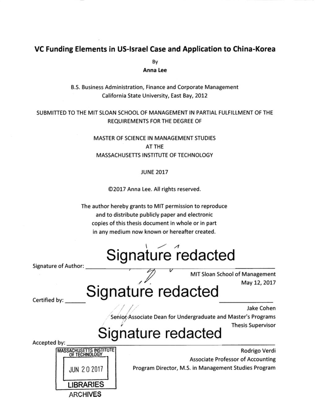 Signature Redacted