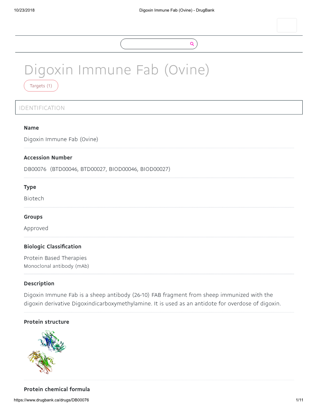 Digoxin Immune Fab (Ovine) - Drugbank