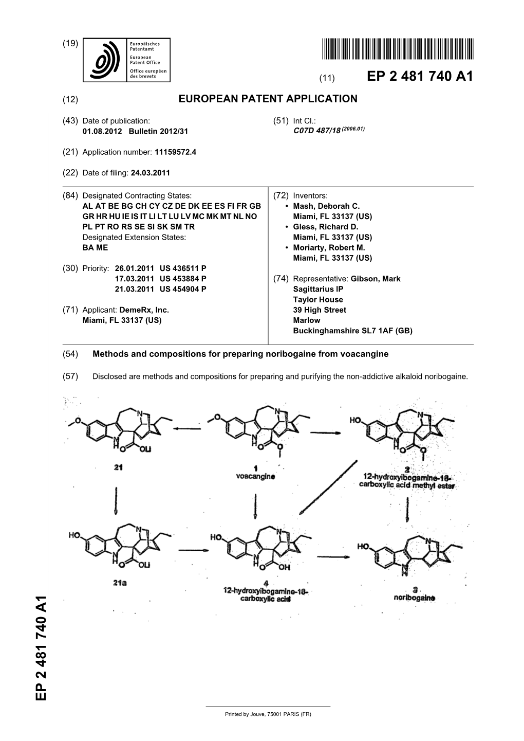 Methods and Compositions for Preparing Noribogaine from Voacangine