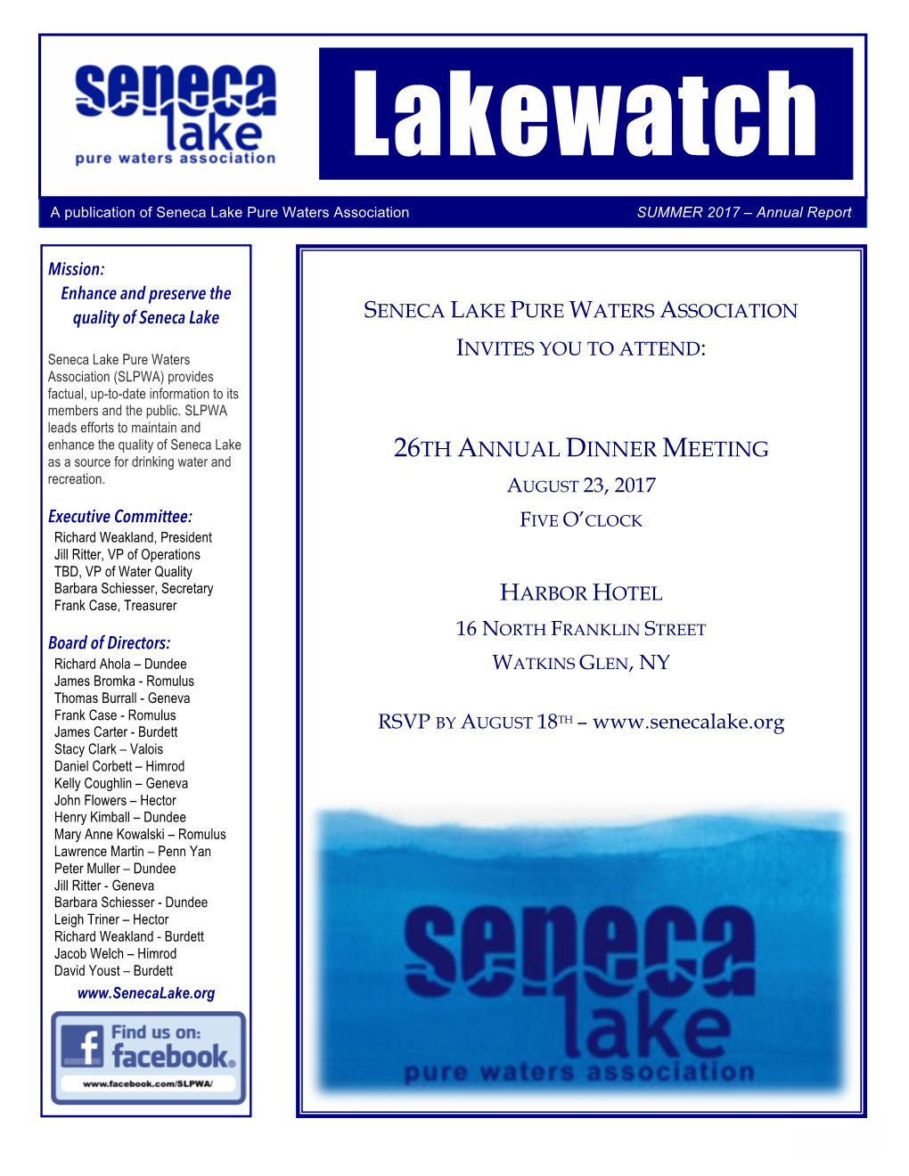 2017 Lakewatch Annual Report