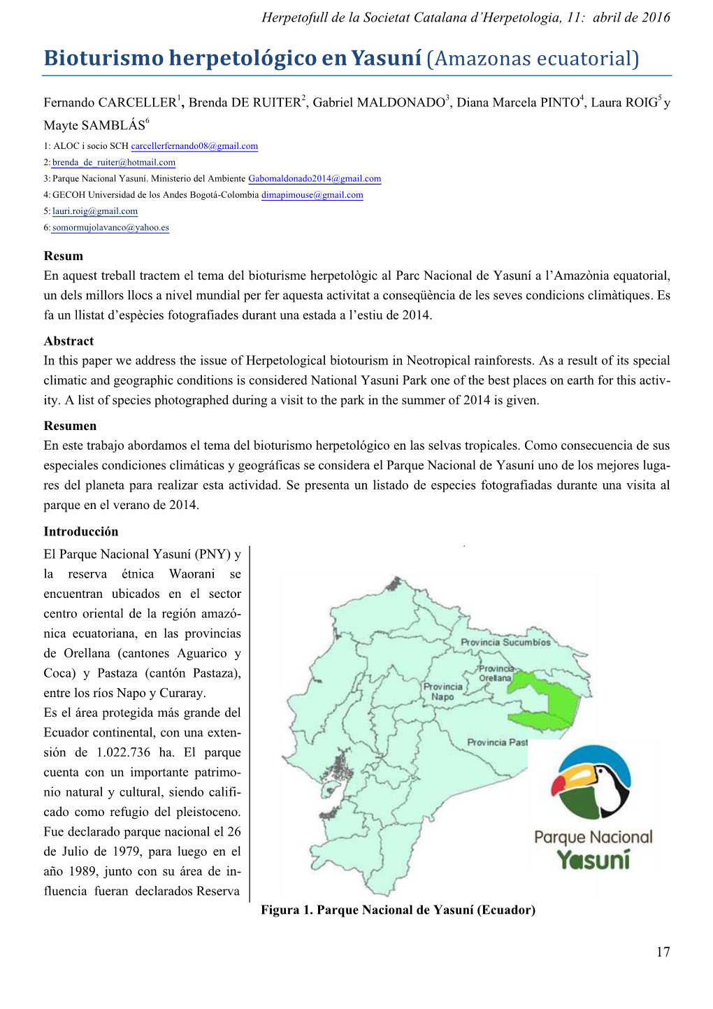 Bioturismo Herpetológico En Yasuní (Amazonas Ecuatorial)