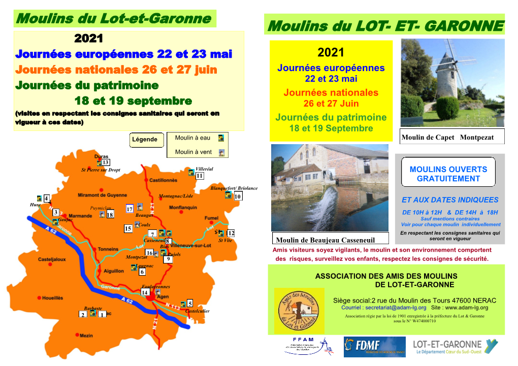 Moulins Du LOT- ET- GARONNE