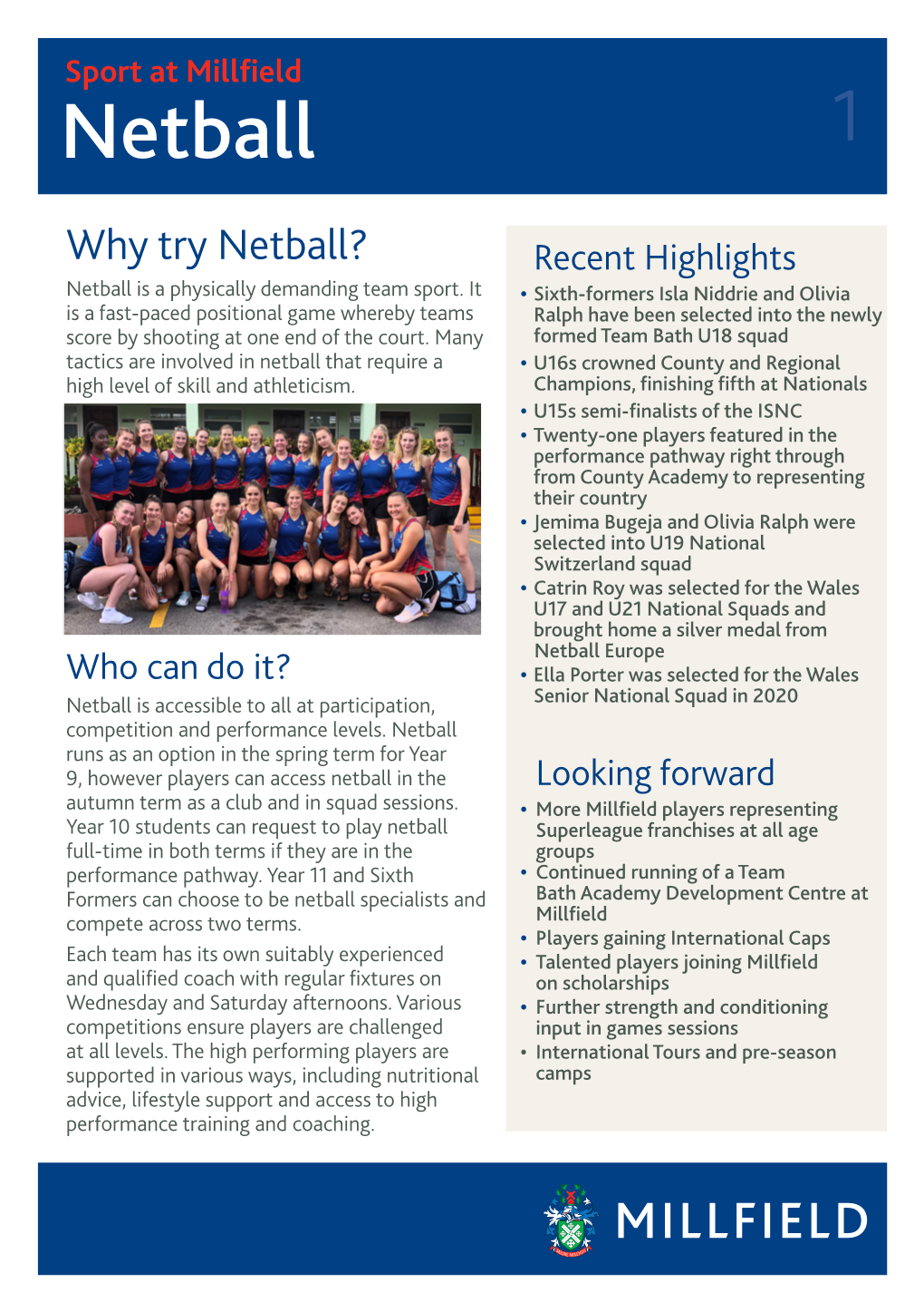 Netball Flyer