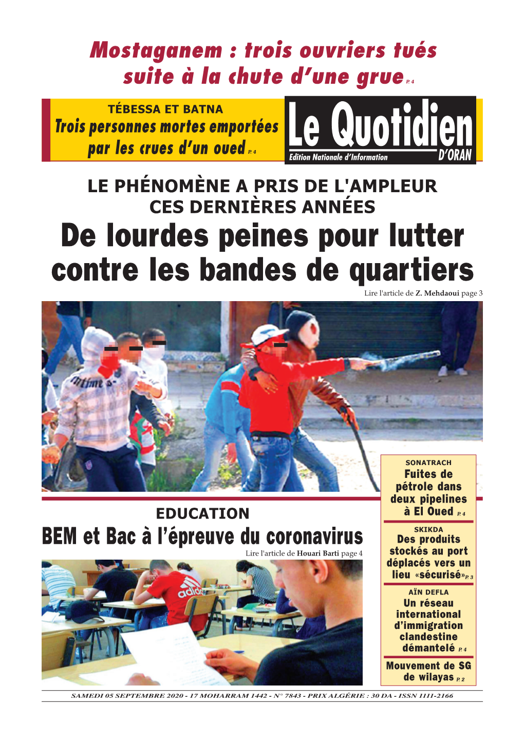 Pdf Le Quotidien D Oran