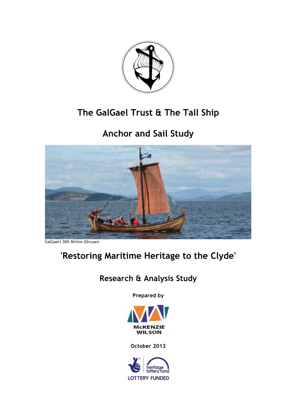 The Galgael Trust & the Tall Ship Anchor