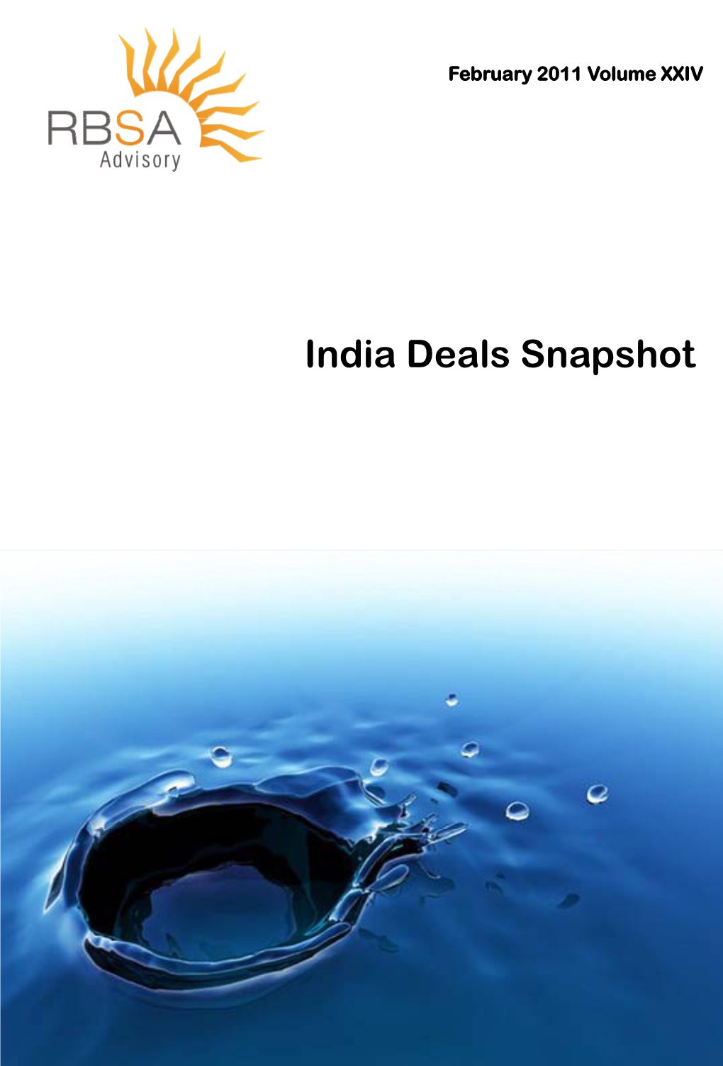 RBSA India Deals Snapshot February 2011