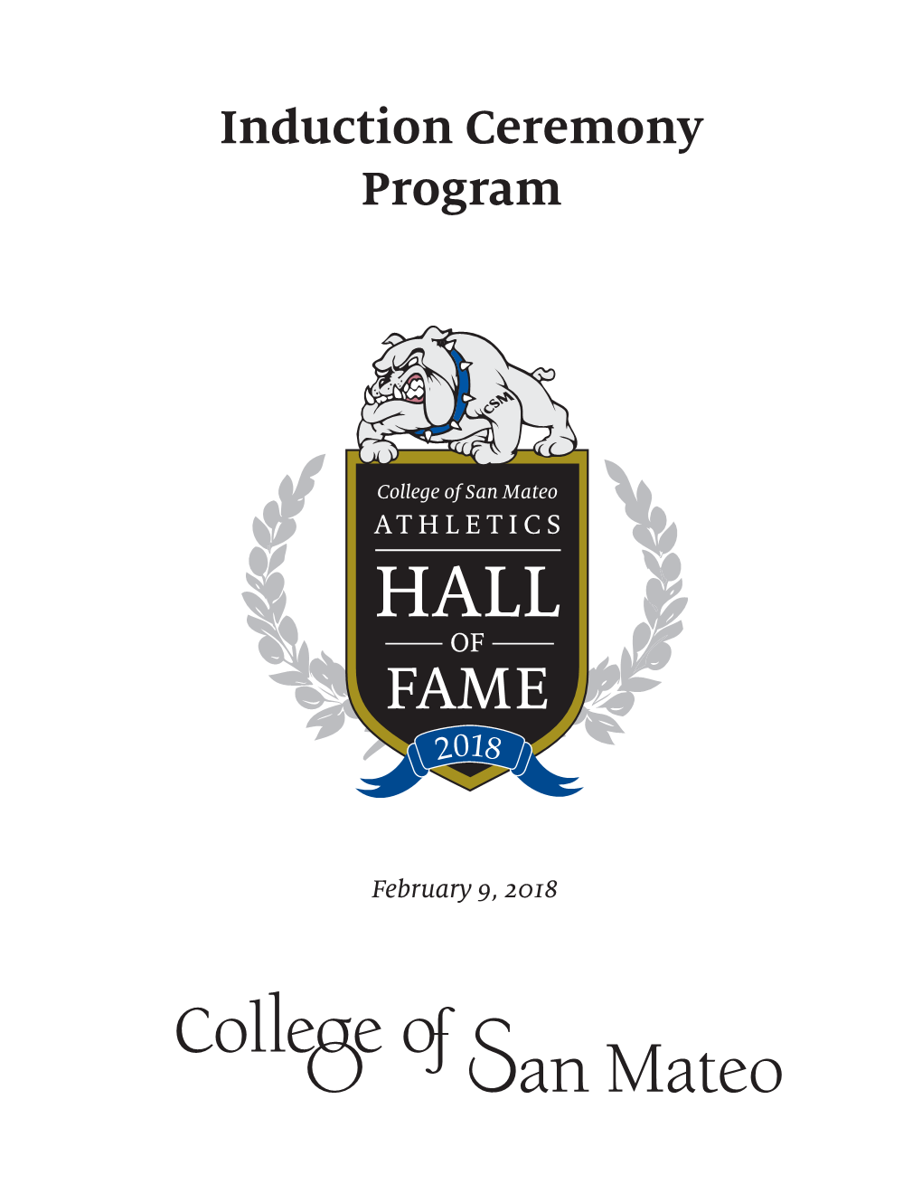 2018 Hall of Fame Program