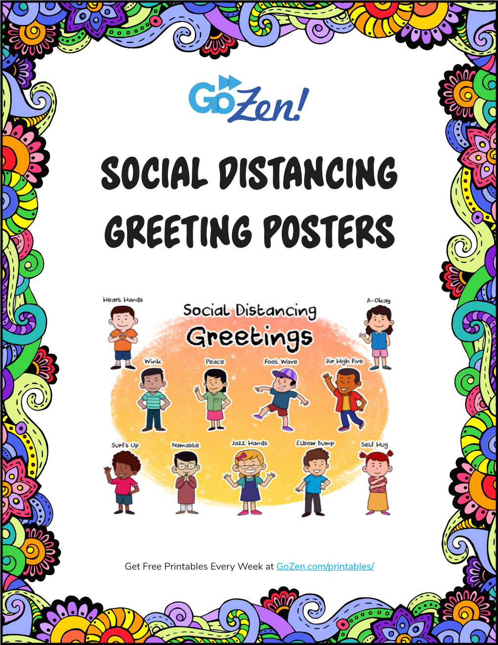 Social Distancing Greeting Posters
