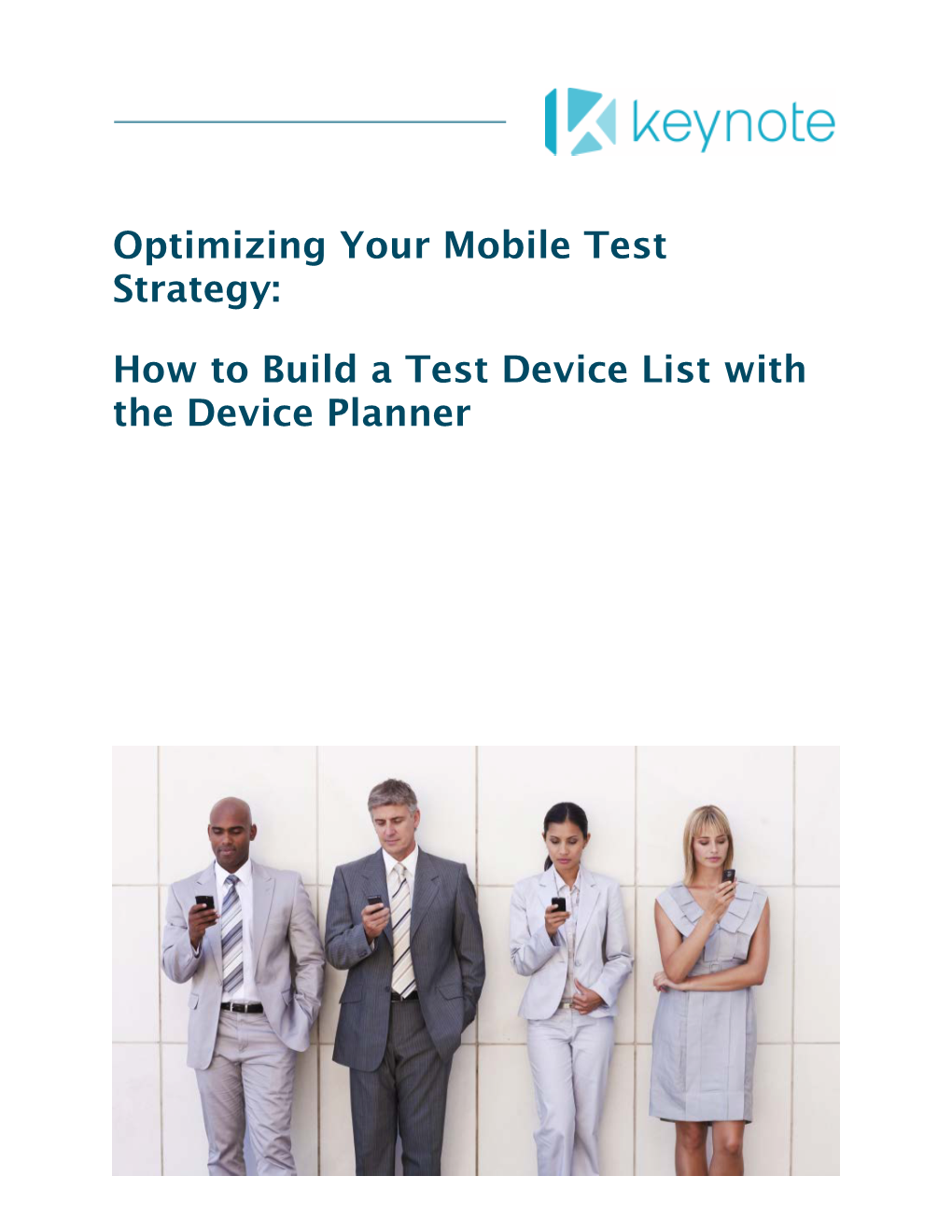 How to Build a Test Device List with the Device Planner