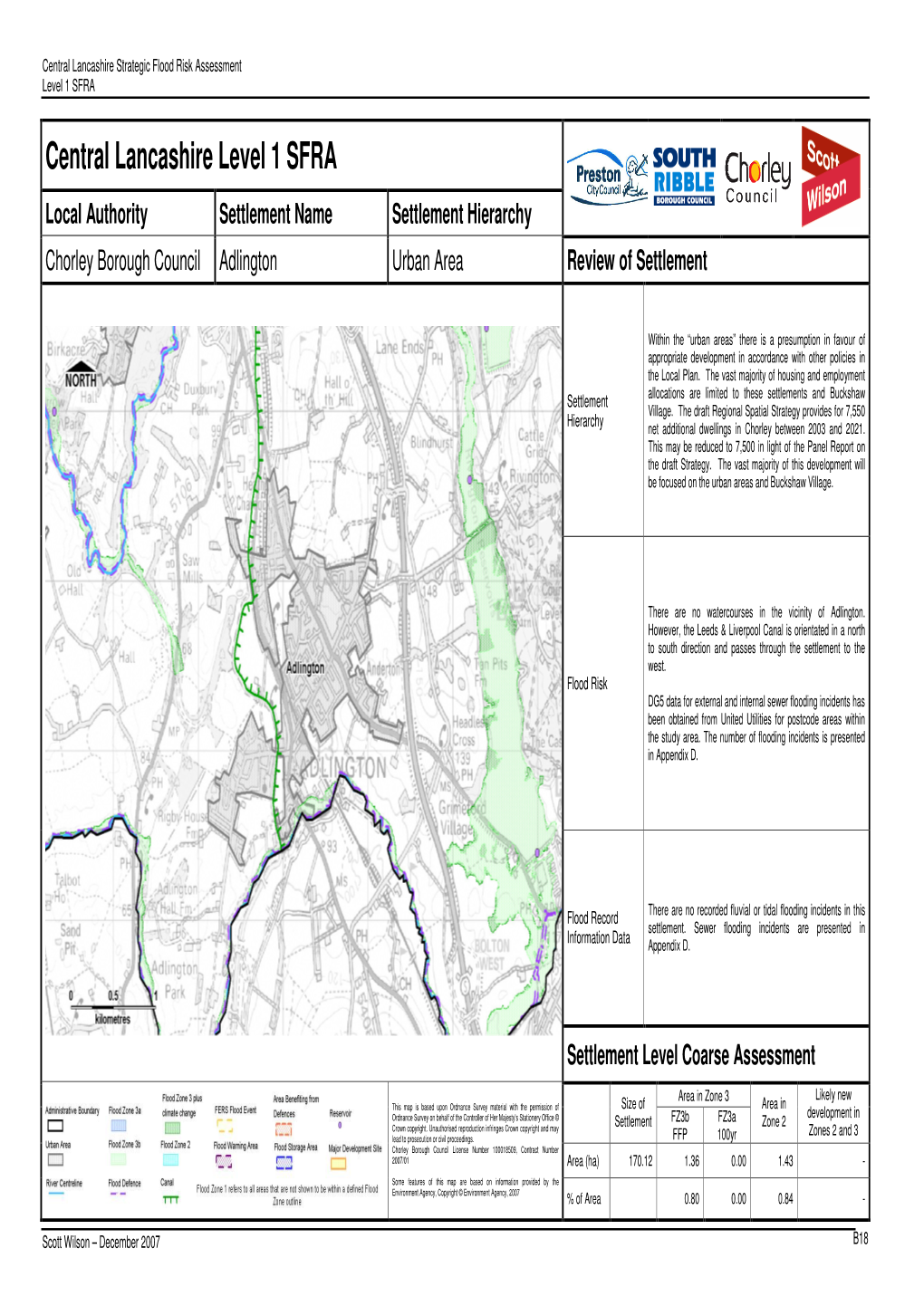 Central Lancashire Level 1 SFRA