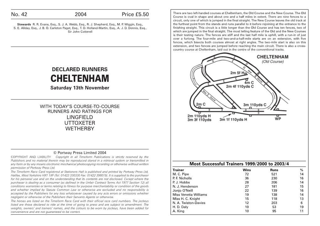 Wetherby Timeform 13Th November2004