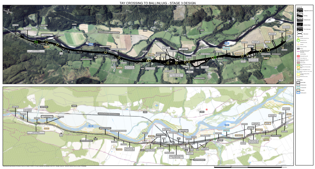 TAY CROSSING to BALLINLUIG - STAGE 3 DESIGN Legend