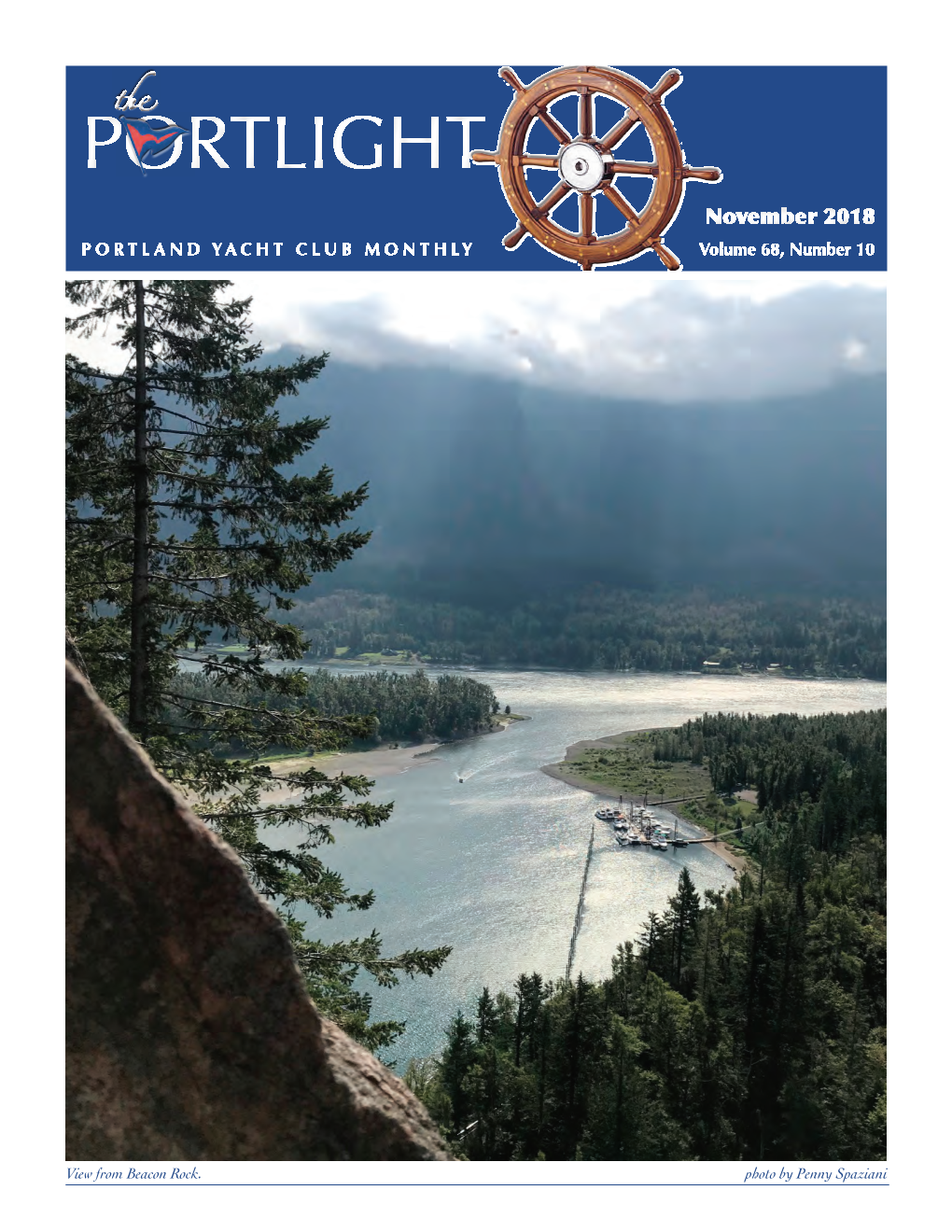 PORTLIGHT November 2018 PORTLAND YACHT CLUB MONTHLY Volume 68, Number 10