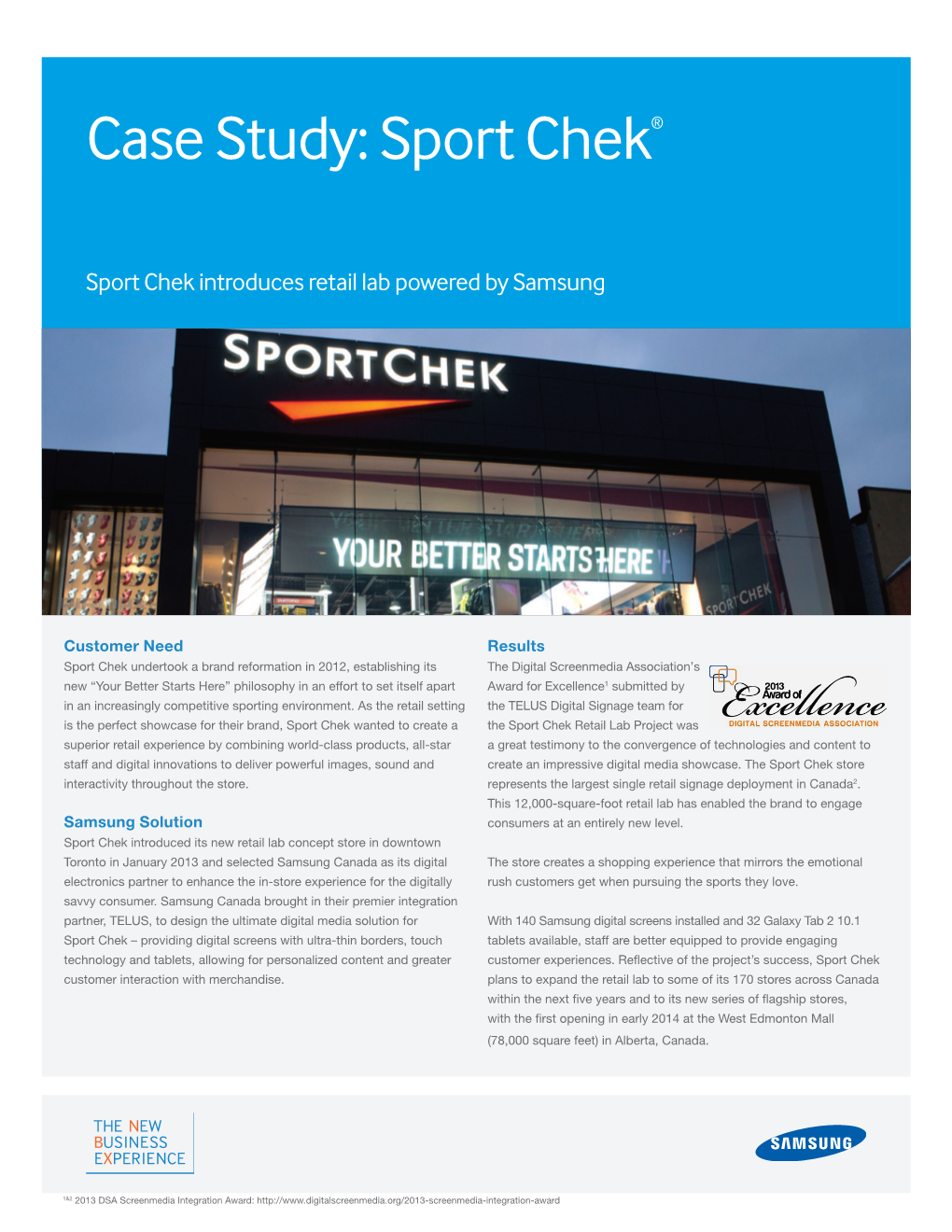 CAP00061001-E-Sport Chek Case Study V4.Indd LIVE: 8.25 in X 10.75 in BUILD DATE: Jan.29, 2014 SAVED @: 6-2-2014 10:48 AM