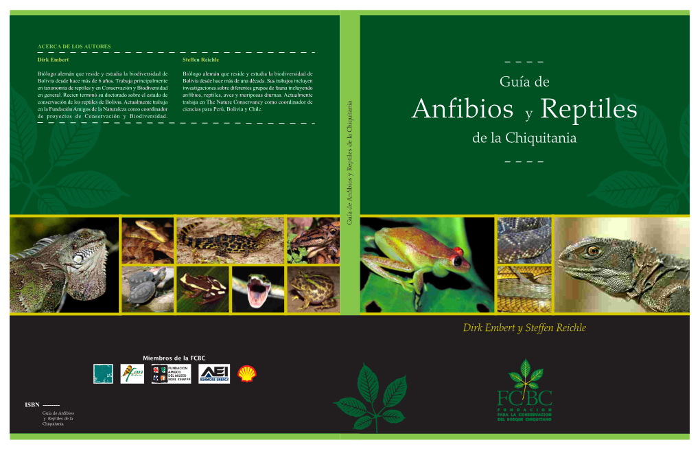 Guía De Anfibios Y Reptiles De La Chiquitania ISBN