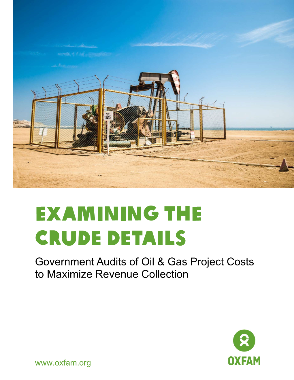 Examining the Crude Details: Government Audits of Oil & Gas Project Costs to Maximize Revenue Collection