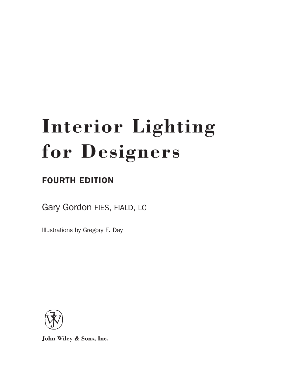 Interior Lighting for Designers