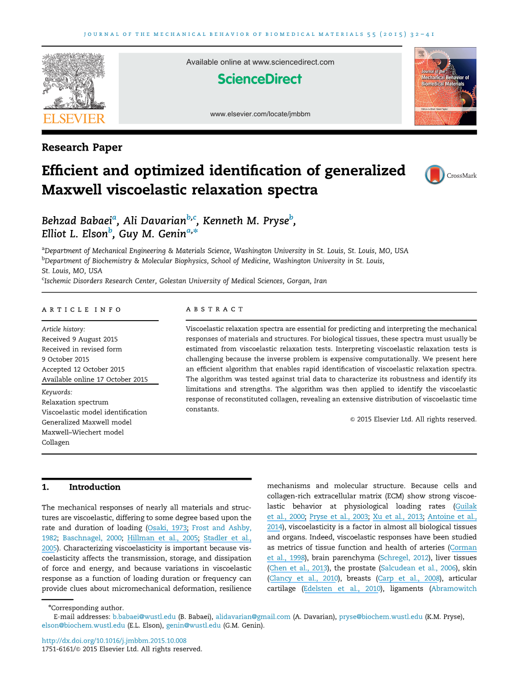 Efficient and Optimized Identification of Generalized Maxwell Viscoelastic Relaxation Spectra