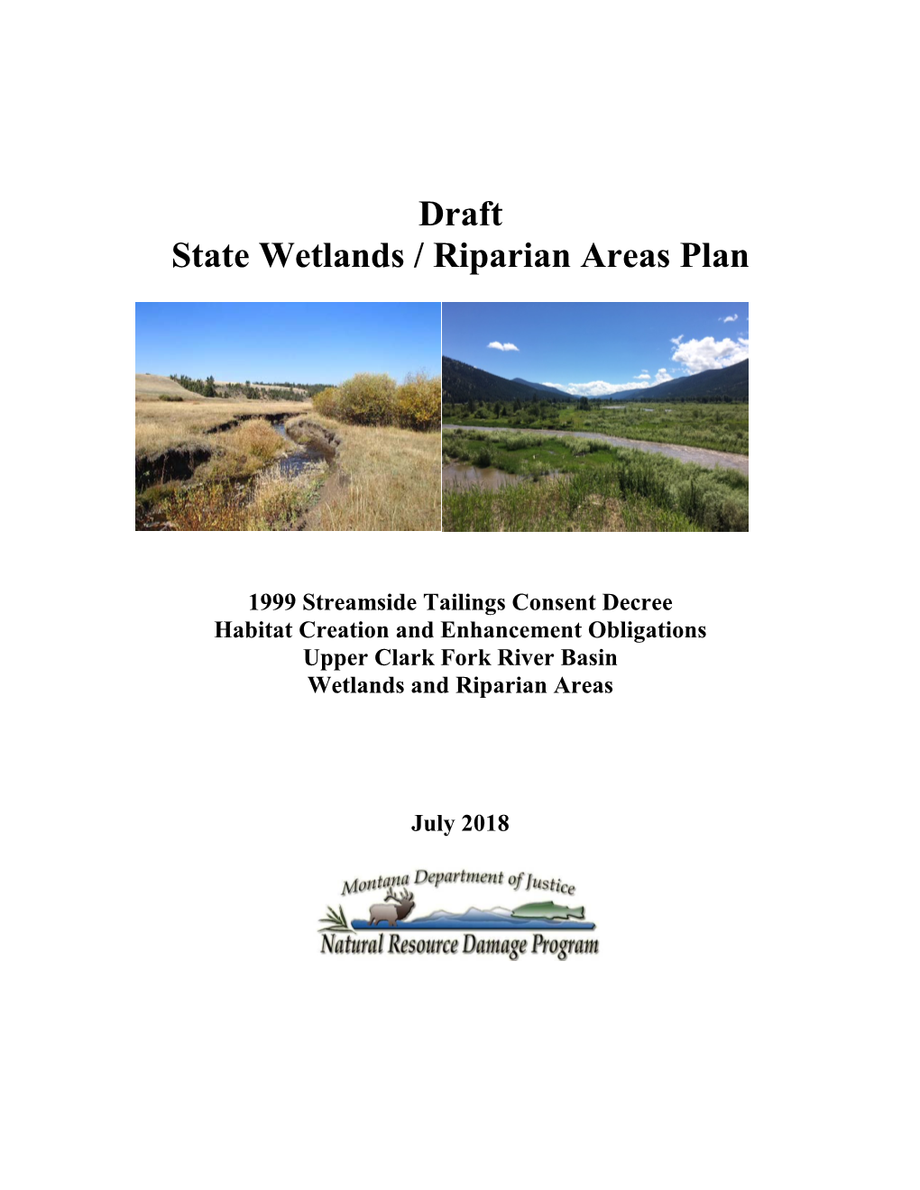 Wetlands/Riparian Areas Plan